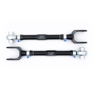 Infiniti Q50 Suspension Arms - Rear - SPL Parts - Adjustable Traction Arms - Dogbone Version - Black Anodized - `14-`27